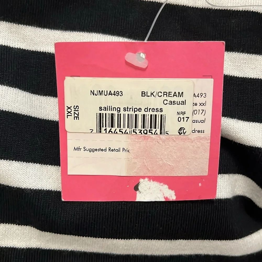 NWT Kate Spade black & white dress size XXL